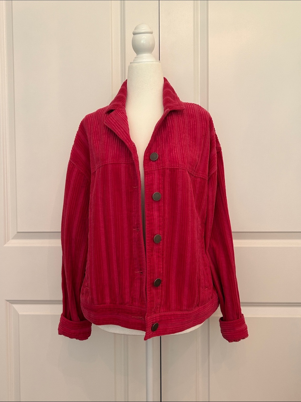 Cabi Pink Corduroy Cheeky Topper Jacket